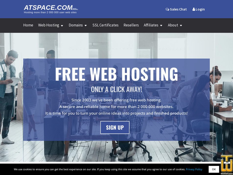 atspace.com screenshot