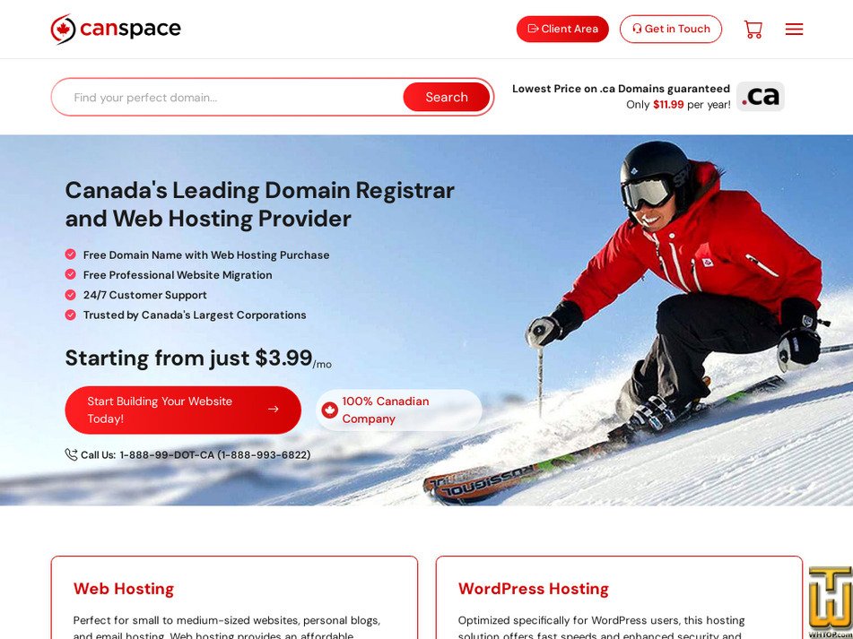 canspace.ca screenshot