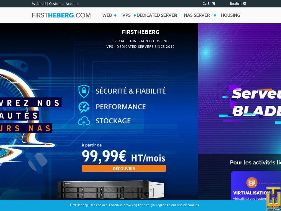 Pris sur 6 juin, 2024 firstheberg.com capture d'écran