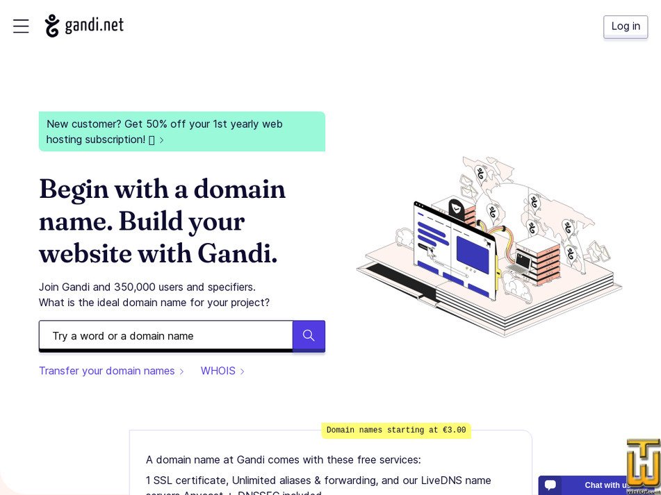 gandi.net capture d'écran