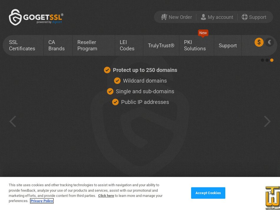 gogetssl.com screenshot