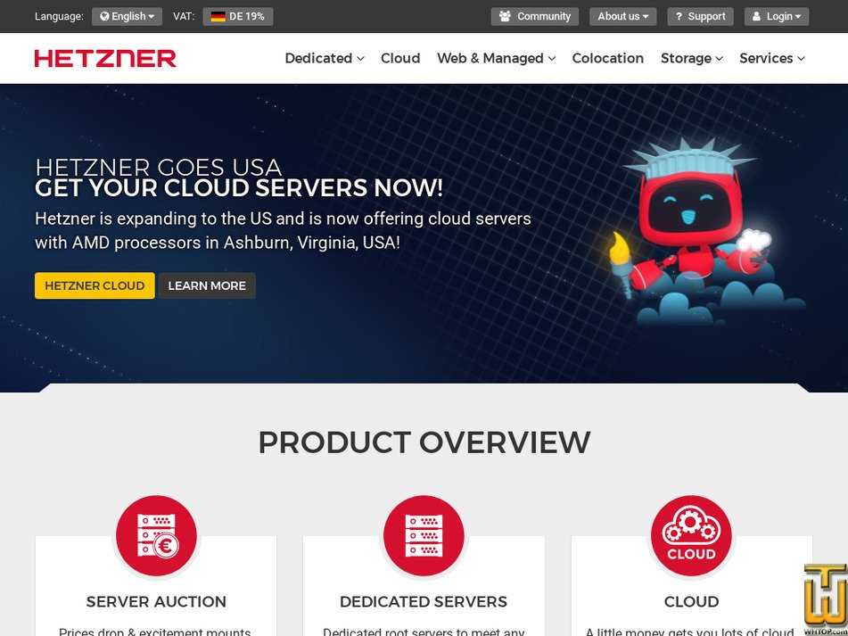 hetzner.com Bildschirmfoto