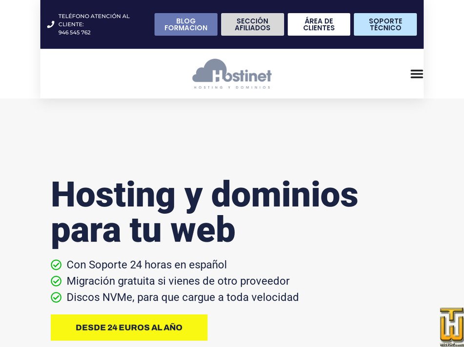 Tomado en 21 enero, 2025 hostinet.com captura de pantalla