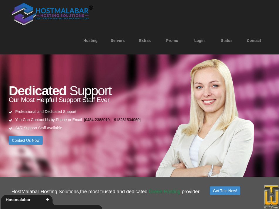 hostmalabar.in screenshot