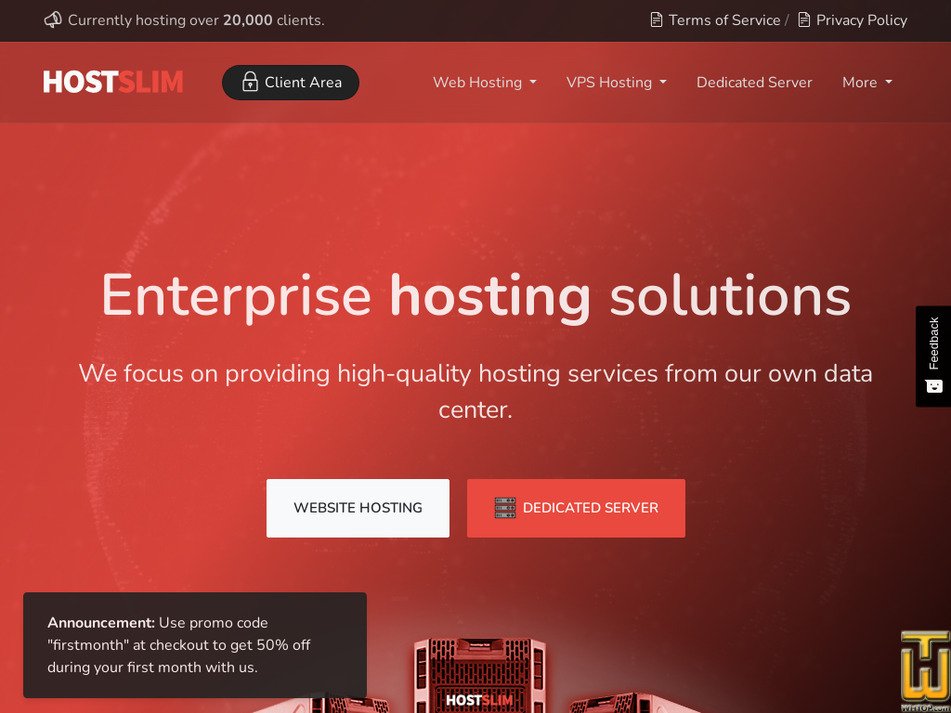hostslim.eu screenshot