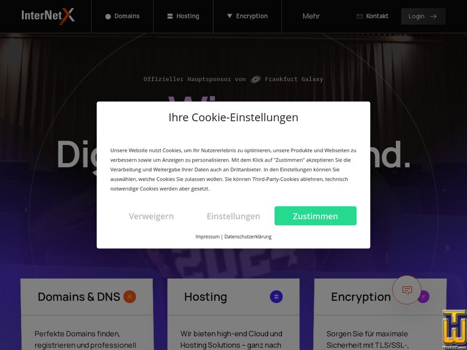 internetx.com Bildschirmfoto