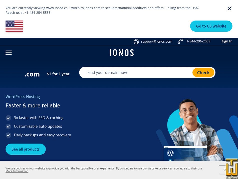 ionos.ca screenshot