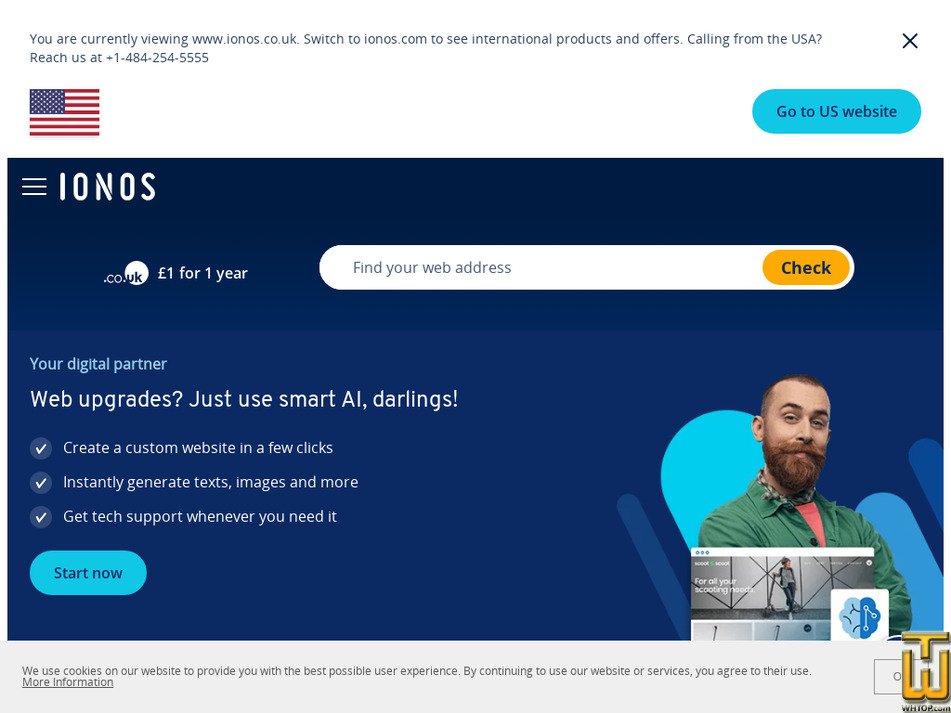 ionos.co.uk screenshot