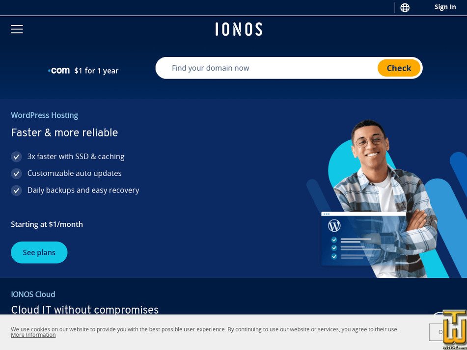 ionos.com screenshot