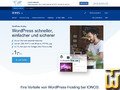 Bildschirmfoto von WordPress Hosting Business von ionos.de
