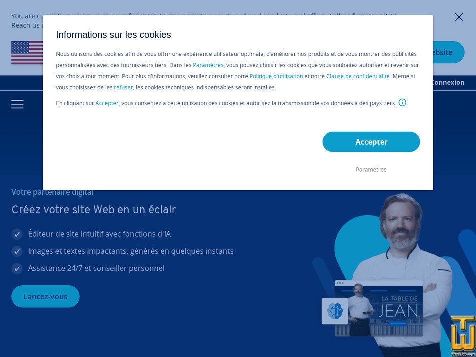 ionos.fr capture d'écran