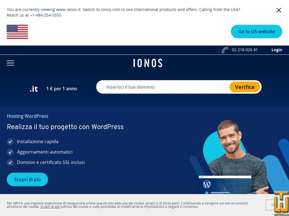 ionos.it immagine dello schermo