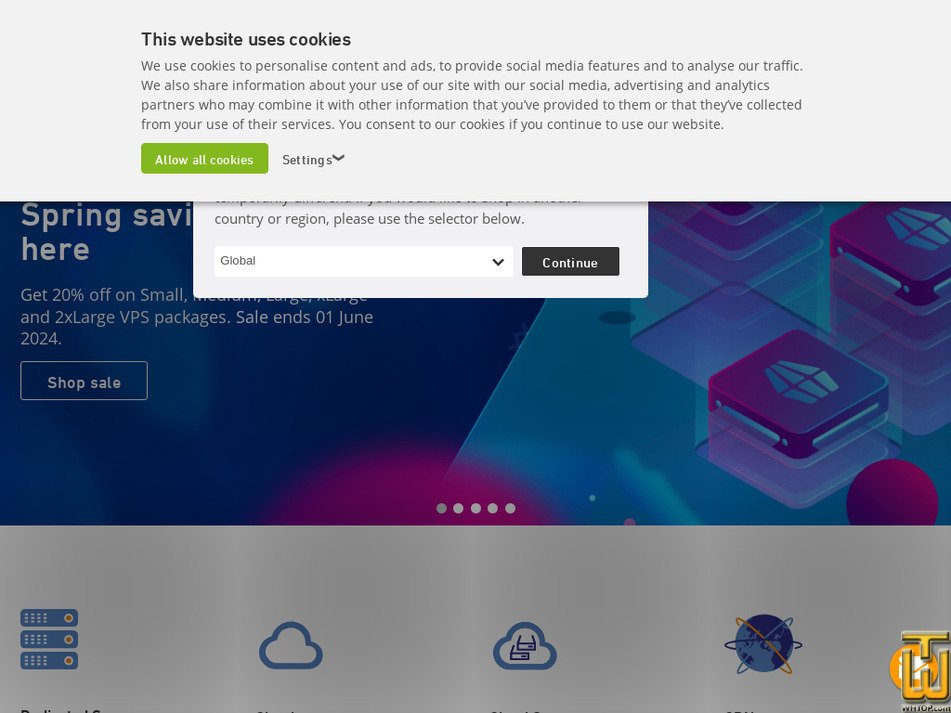 leaseweb.com screenshot