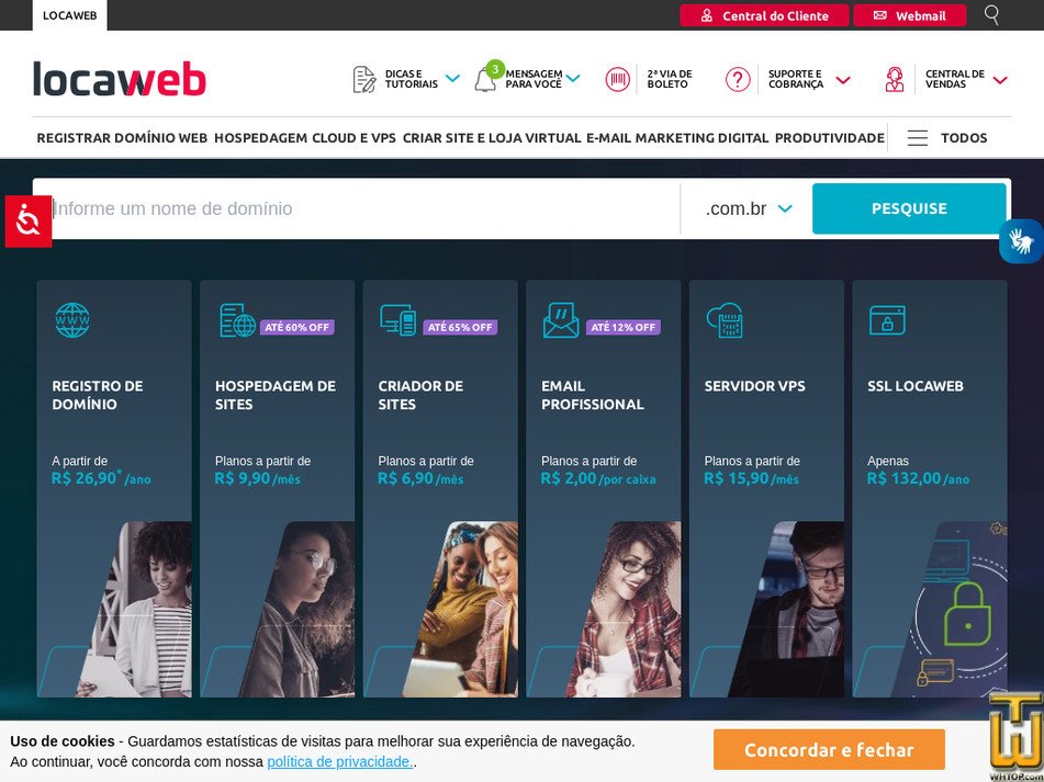 locaweb.com.br screenshot