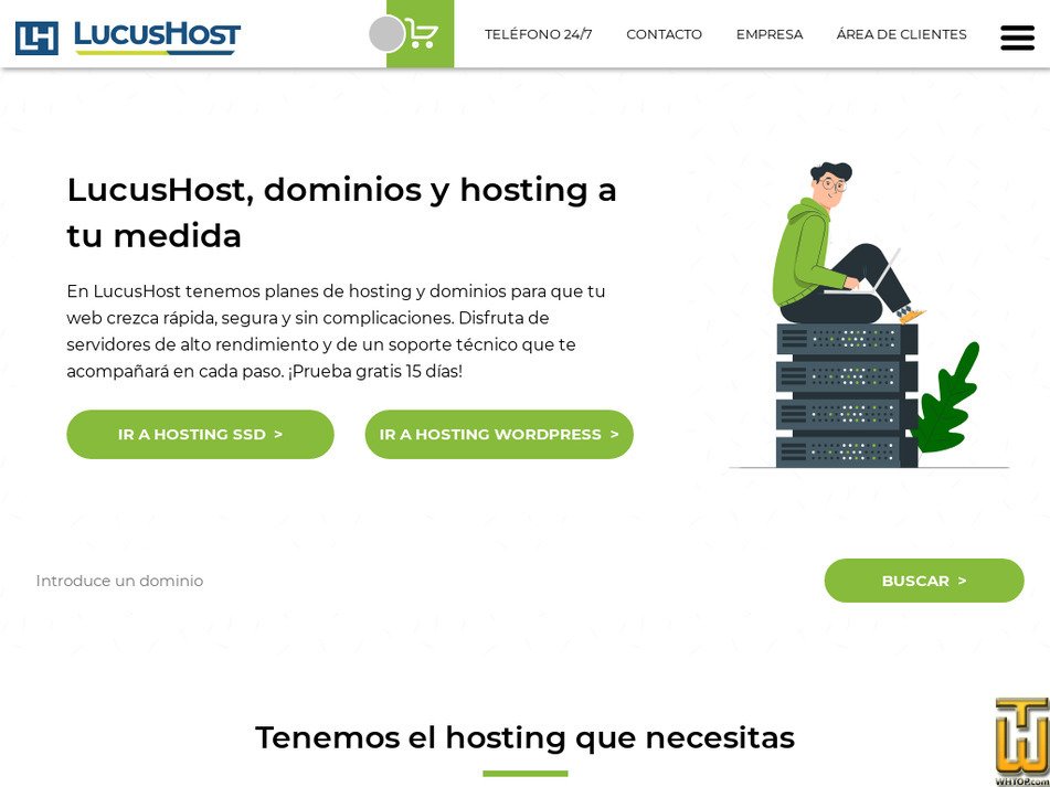 lucushost.com captura de pantalla