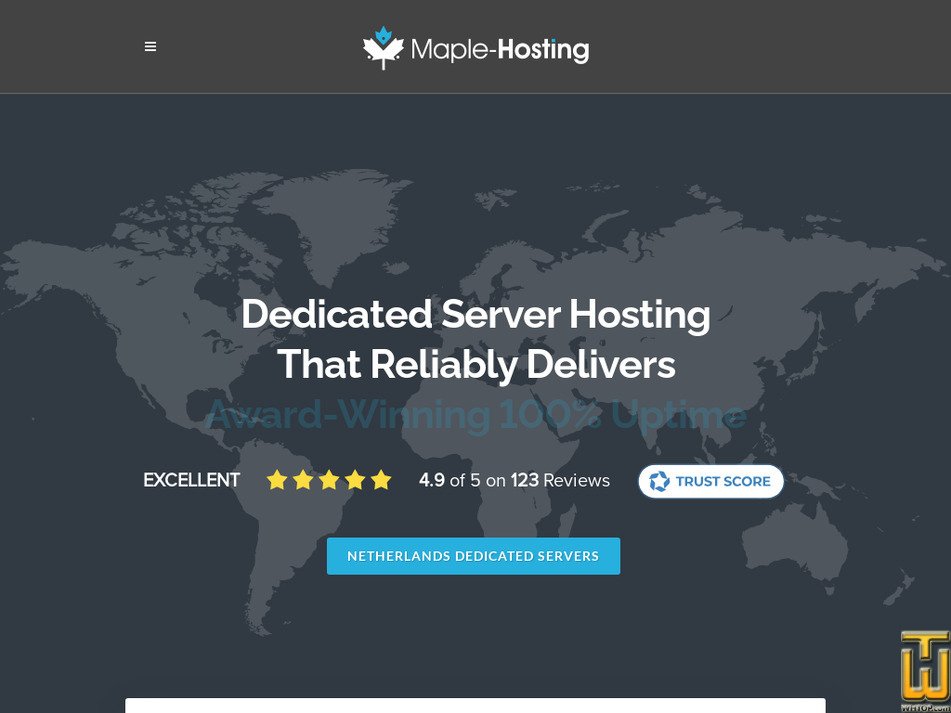 Taken on 21 January, 2025 maple-hosting.com screenshot