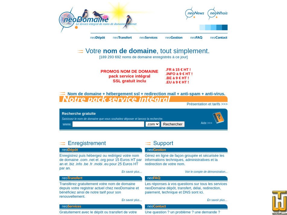 neodomaine.com capture d'écran