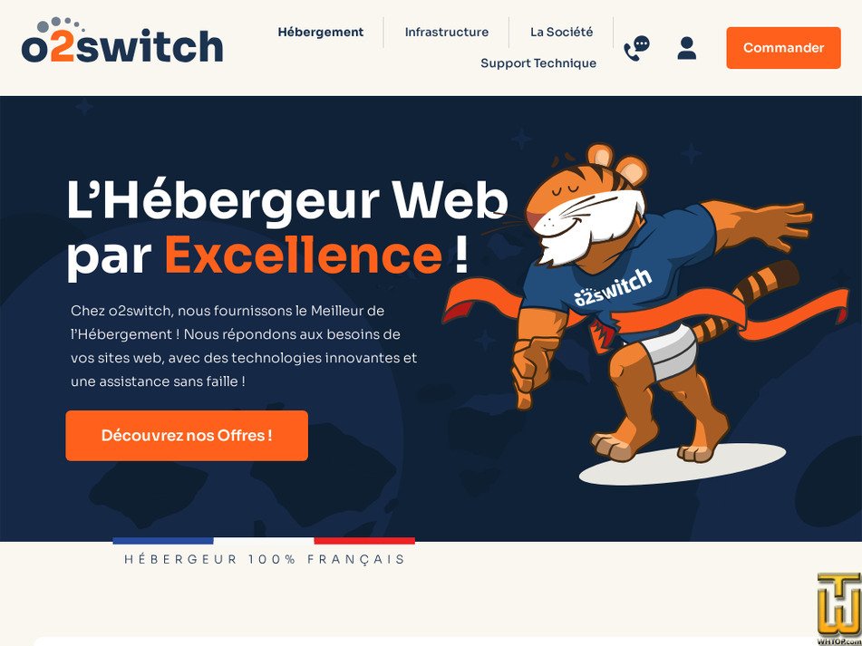 Pris sur 22 janvier, 2025 o2switch.fr capture d'écran