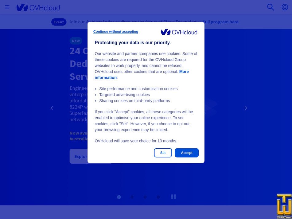 ovhcloud.com captura de pantalla