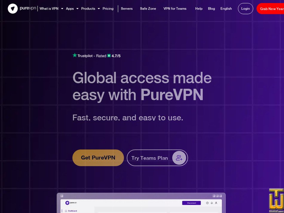 purevpn.com screenshot