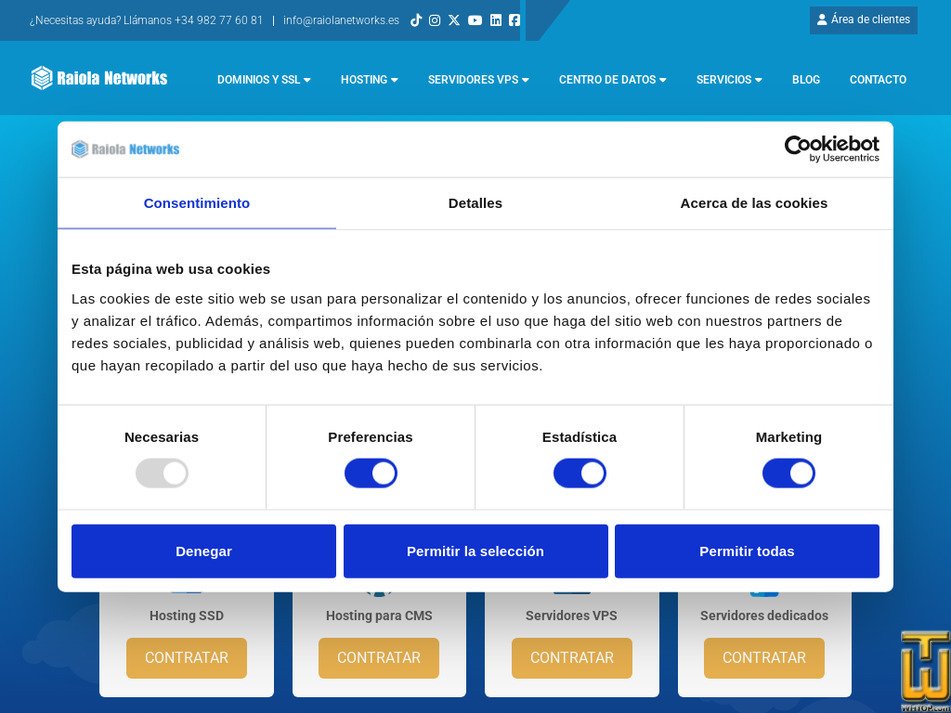 raiolanetworks.com captura de pantalla