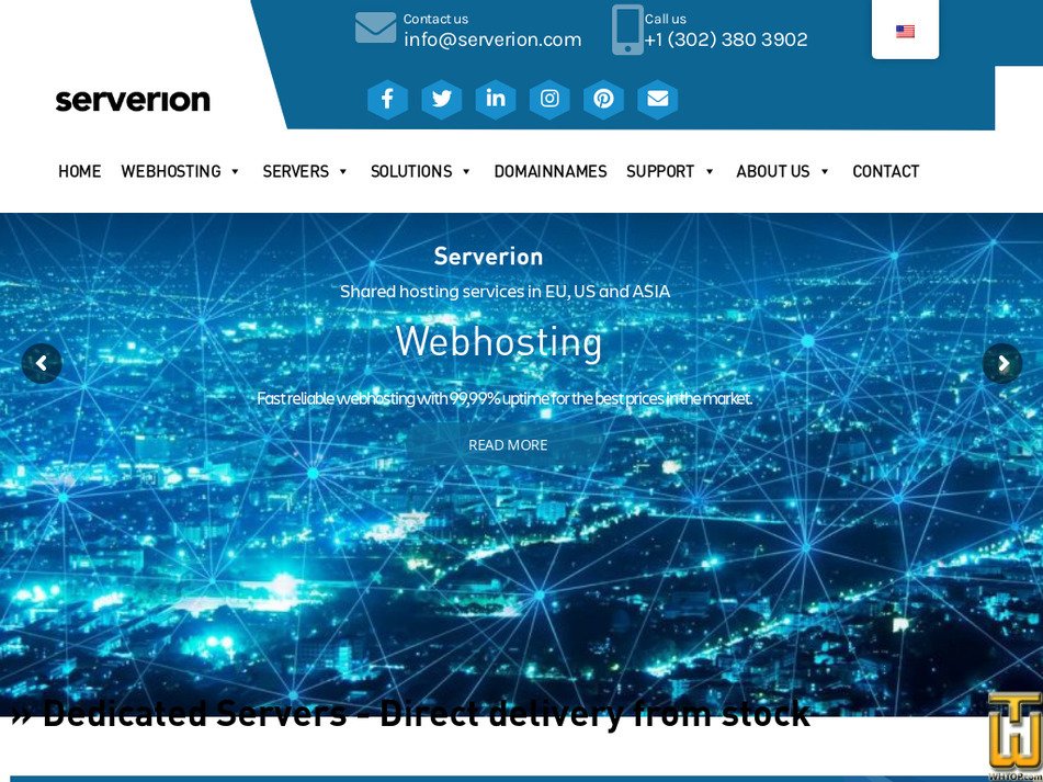 Genomen op 26 mei, 2024 serverion.com screenshot