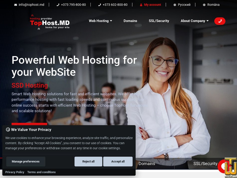 Taken on 11 September, 2025 tophost.md screenshot