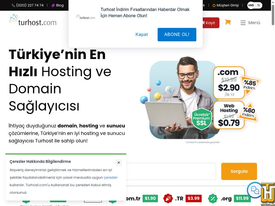 turhost.com ekran görüntüsü