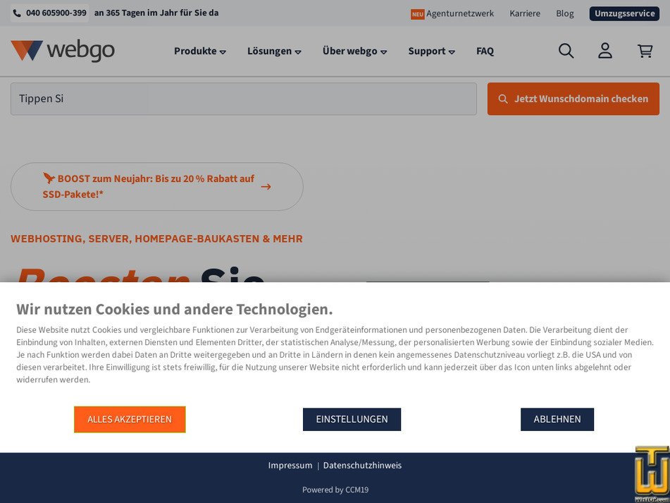 webgo.de Bildschirmfoto