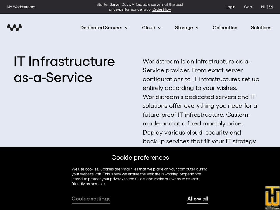 Genomen op 20 april, 2024 worldstream.com screenshot